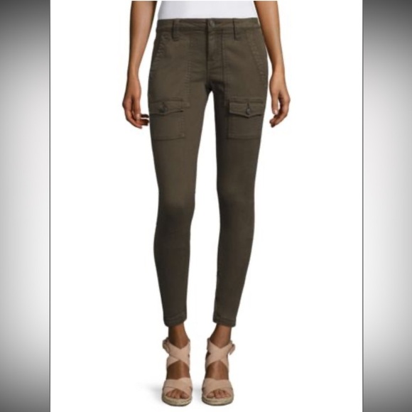 Joie Pants - Joie So Real Skinny Green Pants with Sleek Stretch Fit